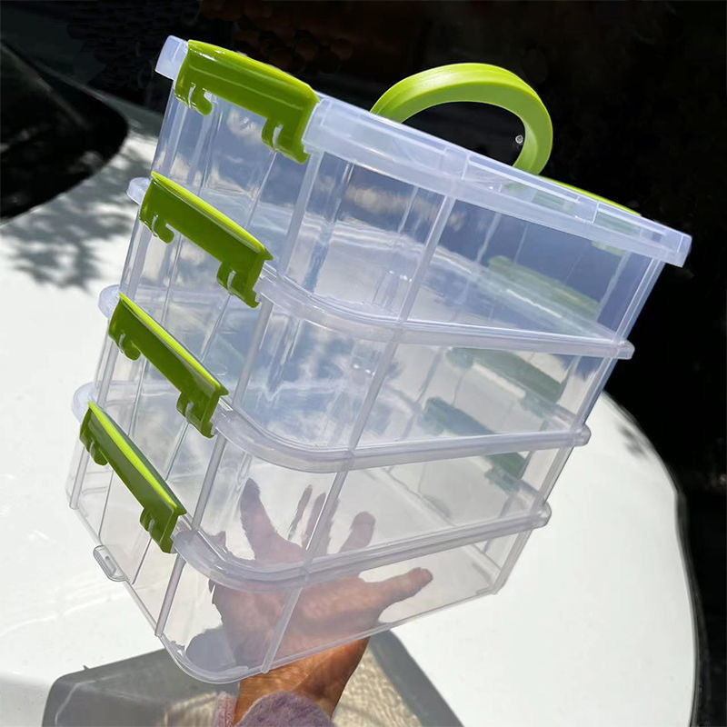 【ks0652.th】 storage box杂物收纳盒工具分类盒子装玩具积木小颗粒零件分格抽屉储物整理箱新款 【0528Wb9TVmi4d】
