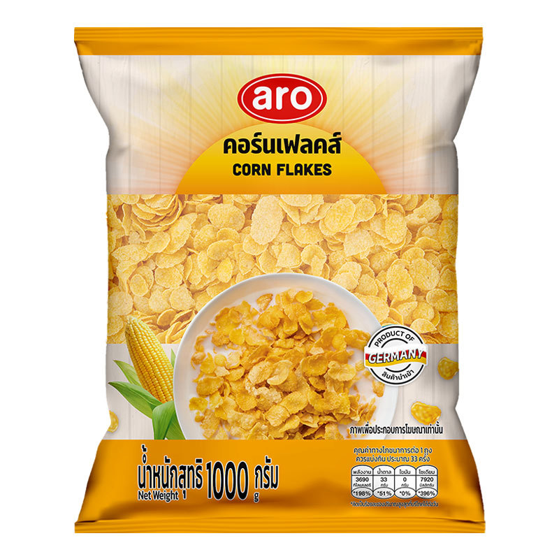 เอโร่ ซีเรียล คอร์นเฟลกส์ 1 กก. (ARO Cereal Corn Flakes 1 kg)