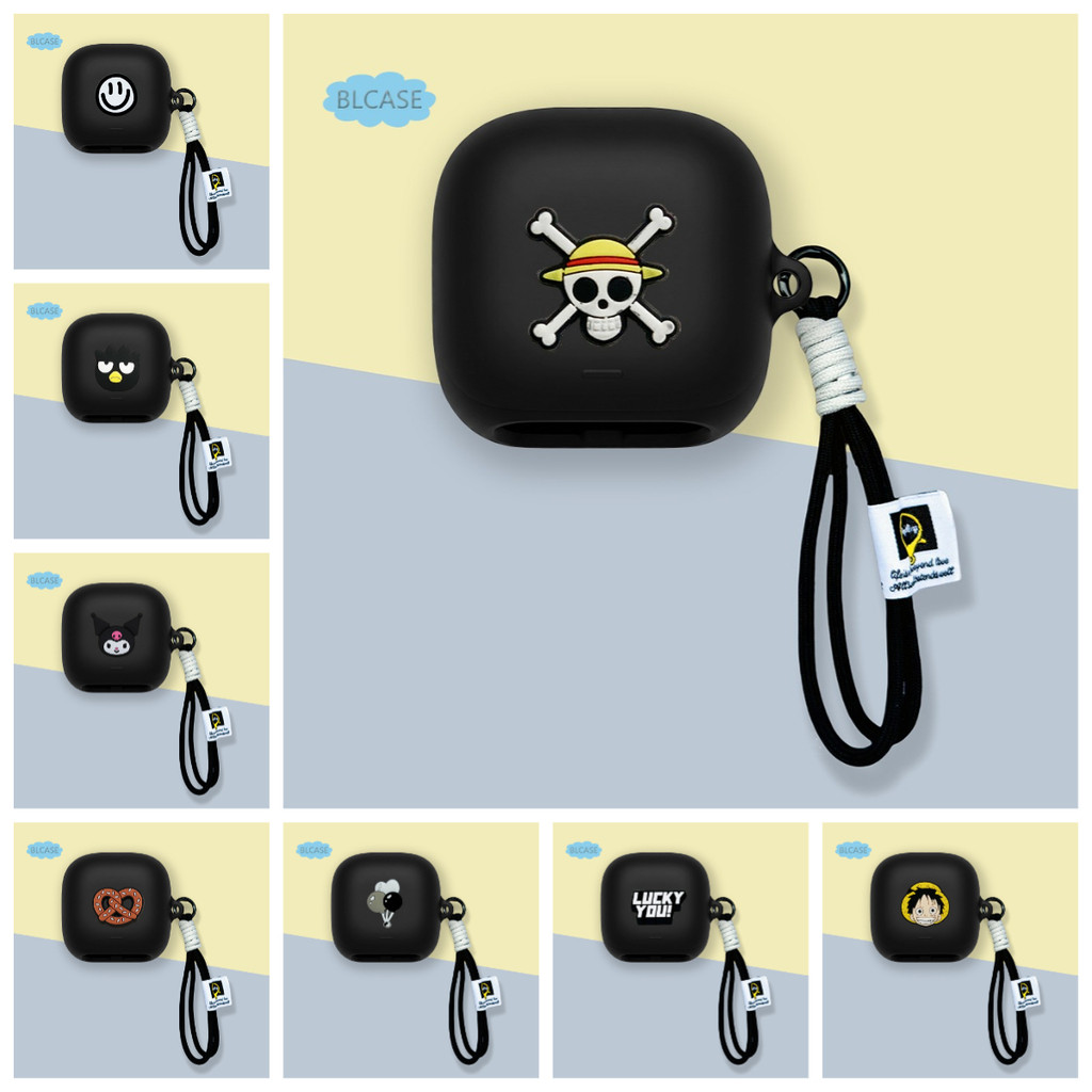 สําหรับ Anker Soundcore Liberty 5 Pro หูฟังป้องกันกรณีเชือกเส้นเล็กไนลอนชุดหูฟังการ์ตูนน่ารักผิวการ์ตูนซิลิโคนหูฟัง Soft Shell หูฟังอุปกรณ์เสริม