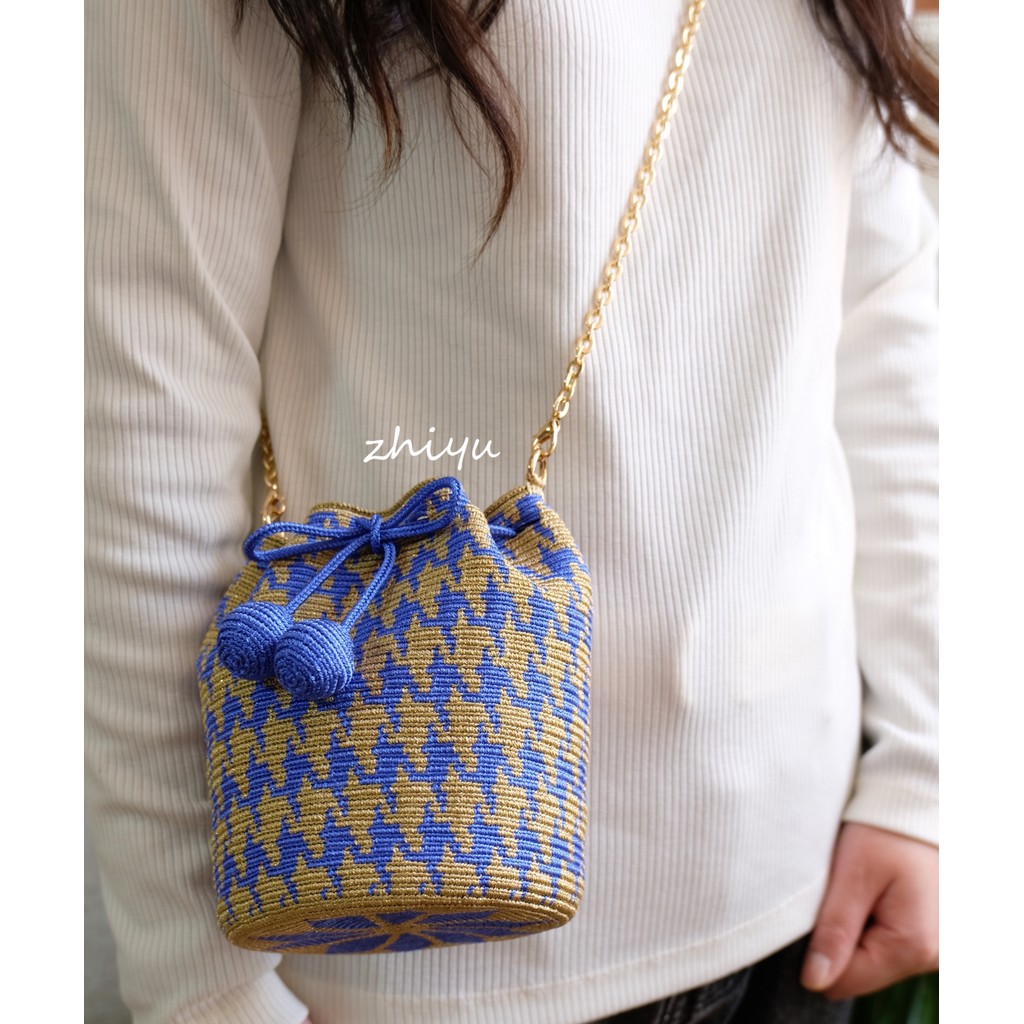 Wayuu Handmade Wauu Bag Chain Accessories One Shoulder Crossbody Female Bag mini Chain Thin Chain