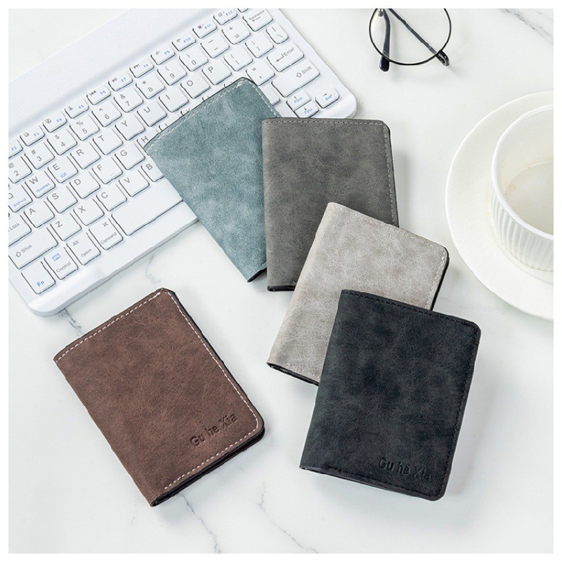 R RFID Anti-Theft Swipe Card Holder Mens Ultra-Thin Simple Small Card Holder Multi-Card Slot Anti-De