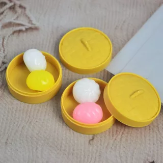 BACK2LIFE มินิเกี๊ยว Squishy, รูปร่างอาหารนุ่มน่ารัก Squishy คริสตัล Bun, Prank ของเล่น Squeezable หยิกกับ Steamer Fidget Sensory ของเล่นเด็กของเล่น