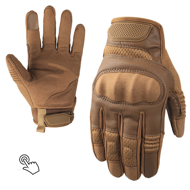 ถุงมือขับรถ ถุงมือวิบาก ถุงมือหนัง ถุงมือขี่มอเตอร์ไซค์ Dahai Four Seasons Tactical Anti-slip Wear-resistant Outdoor Motorcycle Protective Gloves