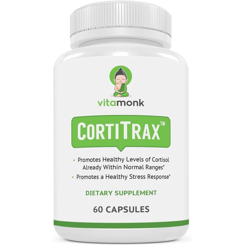 VitaMonk CortiTrax ธรรมชาติ Cortisol Blocker - Doctor Formulated จัดการคอร์ติซอล, Cortisol ช่วยสนับส