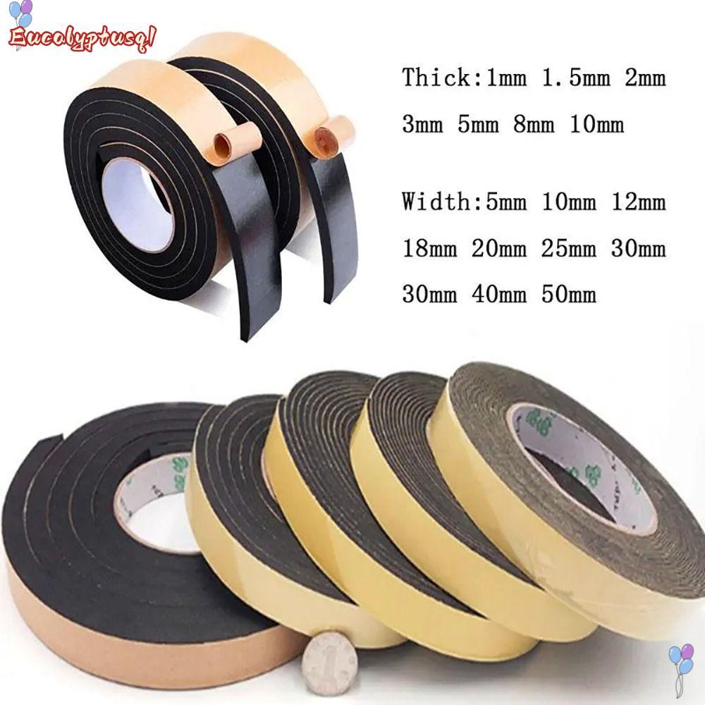 EUCALYPTUSQ1 10M เทปฟองน้ําโฟม 1-5 มม.หนา Drught Excluder Anti-collision Weather Stripping