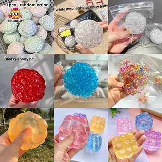 FG Soft Cloud Shape Squishy ของเล่นความเครียดบรรเทา Fidget Ball Sensory ของเล่นสําหรับ Office Home ผ่อนคลายเล่นสีสุ่ม HS