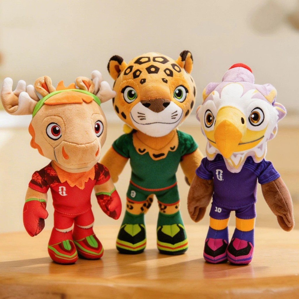 2026 Meijiamo World Cup Mascot Doll สินค้า Plush ตุ๊กตาฟุตบอลของที่ระลึกของขวัญขายส่ง