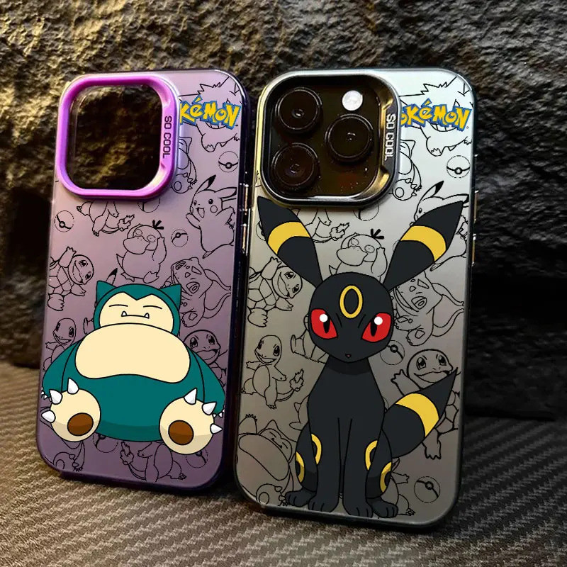 Snorlax Umbreon Pokemons อะนิเมะ สําหรับ Apple iPhone17 Air16 14 15 13 11 Pro Max Plus 12 17 เคสกันกระแทกฝาครอบโทรศัพท์