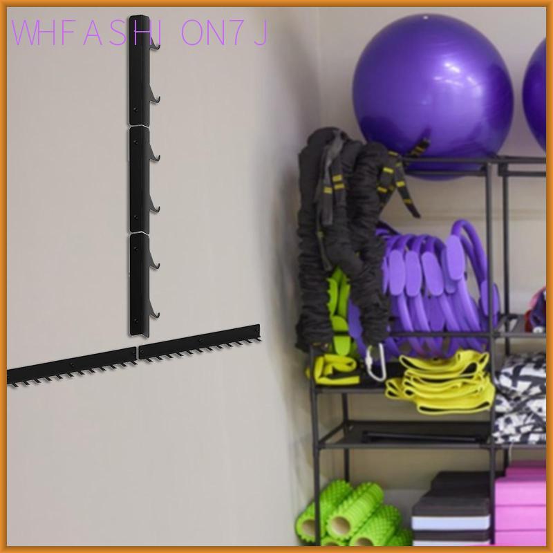 [whfashion7j] Multifunctional Pull Down Bar Organizer Wall Mount Rack พร้อมตะขอสําหรับยิมรอกและฟิตเน