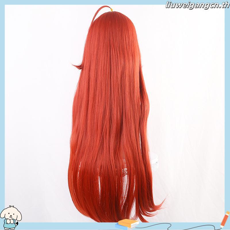 【Manmei】Honkai: Star Rail Himeko Cosplay Wig 66cm Long Red Curly Heat Resistant Synthetic Wigs