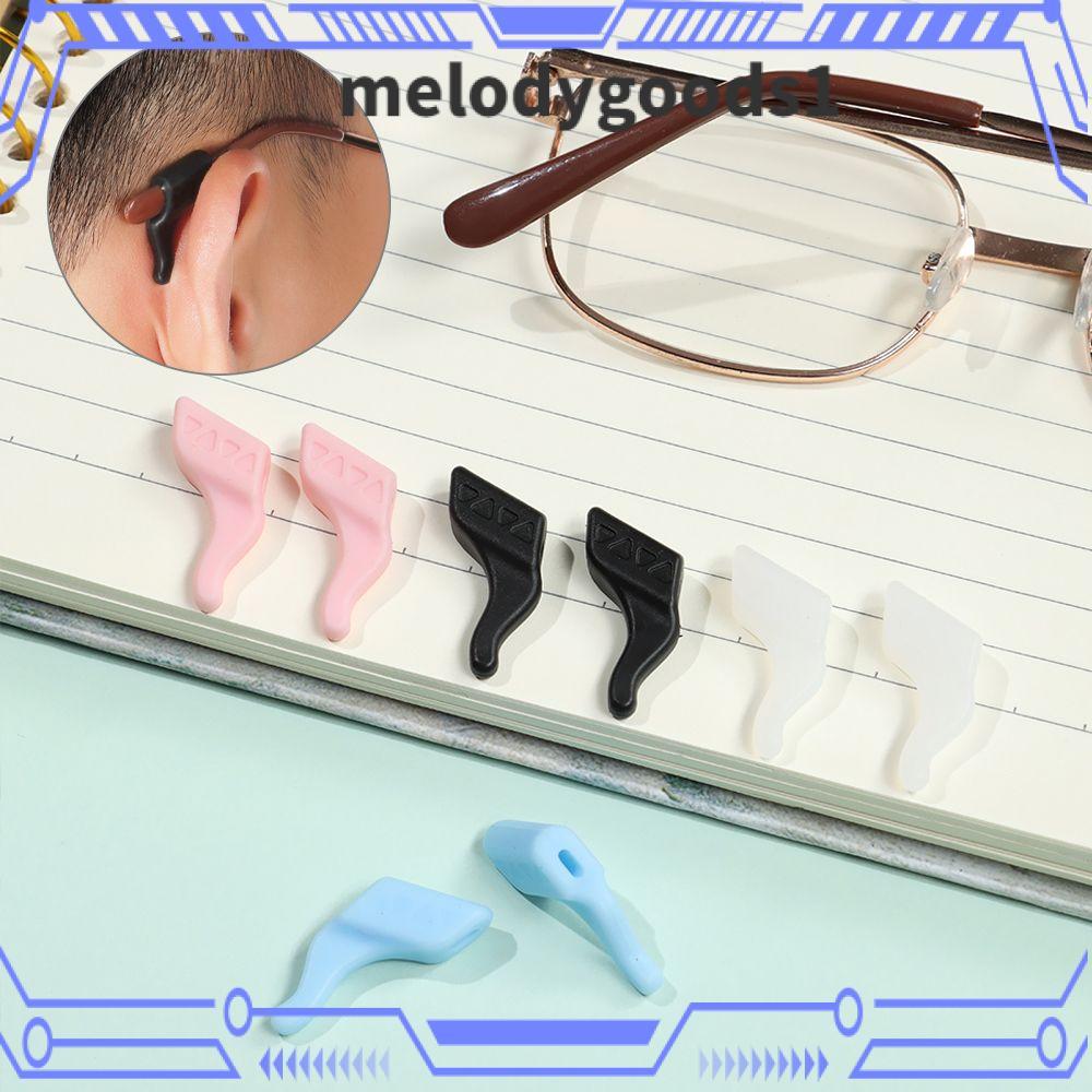 MELODYGOODS 1 คู่ Anti-slip Holder แว่นตา Grip แฟชั่นซิลิโคนแว่นตาอุปกรณ์เสริม