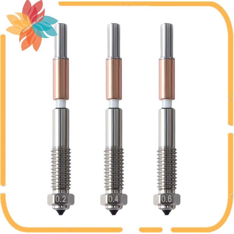 Bimetal หัวฉีด 0.2/0.4/0.6 มม.,Nozzle สําหรับ QIDI Q2 Q2c 3D เครื่องพิมพ์, สําหรับ PLA, PETG, ABS, A