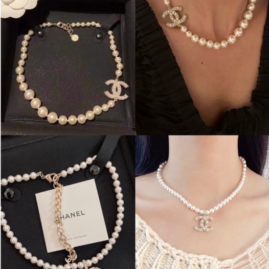 สร้อยคอมุกแท้ CHANEL 22K