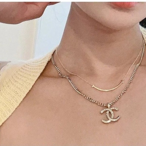 สร้อยคอ Echo Made Half Gold Half Diamond cc
