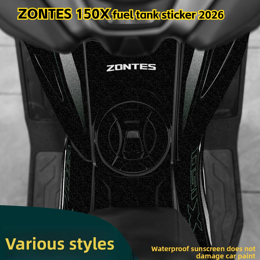ถังน้ํามันเชื้อเพลิง Anti-slip สติกเกอร์สําหรับ Zontes 150X รถจักรยานยนต์ Body Decal Scratch ป้องกันไวนิลตกแต่งสติกเกอร์ 2026