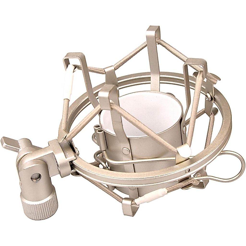 Universal ไมโครโฟน Shock Mount, โครงสร้างป้องกันการสั่นสะเทือน, เข้ากันได้กับ 1.8-2.1" (48-54 มม.) ไมโครโฟนคอนเดนเซอร์เส้นผ่านศูนย์กลางขนาดใหญ่ เช่น AT 2020 USB MXL440 550 RODE NT1