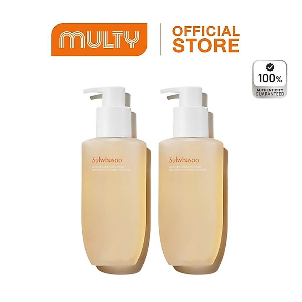 （ซื้อ1แถมฟรี1）SULWHASOO Gentle Cleansing Foam 200ml*2. โซลวาซู โฟมล้างหน้าเกาหลี ขจัดสิ่งสกปรกในรูขุมขนอย่างอ่อนโยน  4.9  9.9k รีวิว