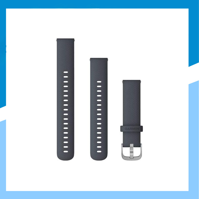 "Stylish GARMIN Quick Release Bands - Premium Silicone & Leather Options for 18mm & 20mm Watches"