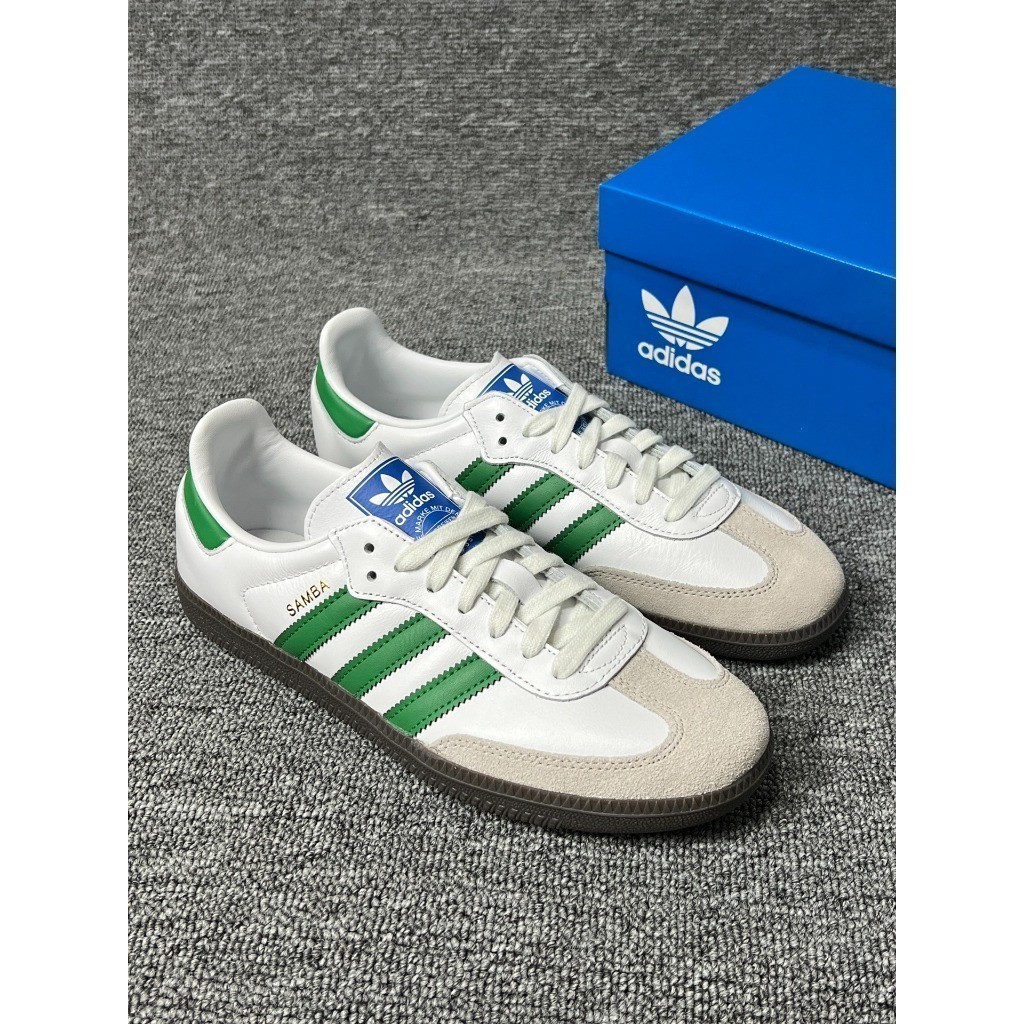 🚀สินค้าพร้อมส่ง🚚Adidas originals SAMBA OG  IG1024 รองเท้าผ้าใบแฟชั่น รองเท้าผ้าใบส้นแบน แท้💯%