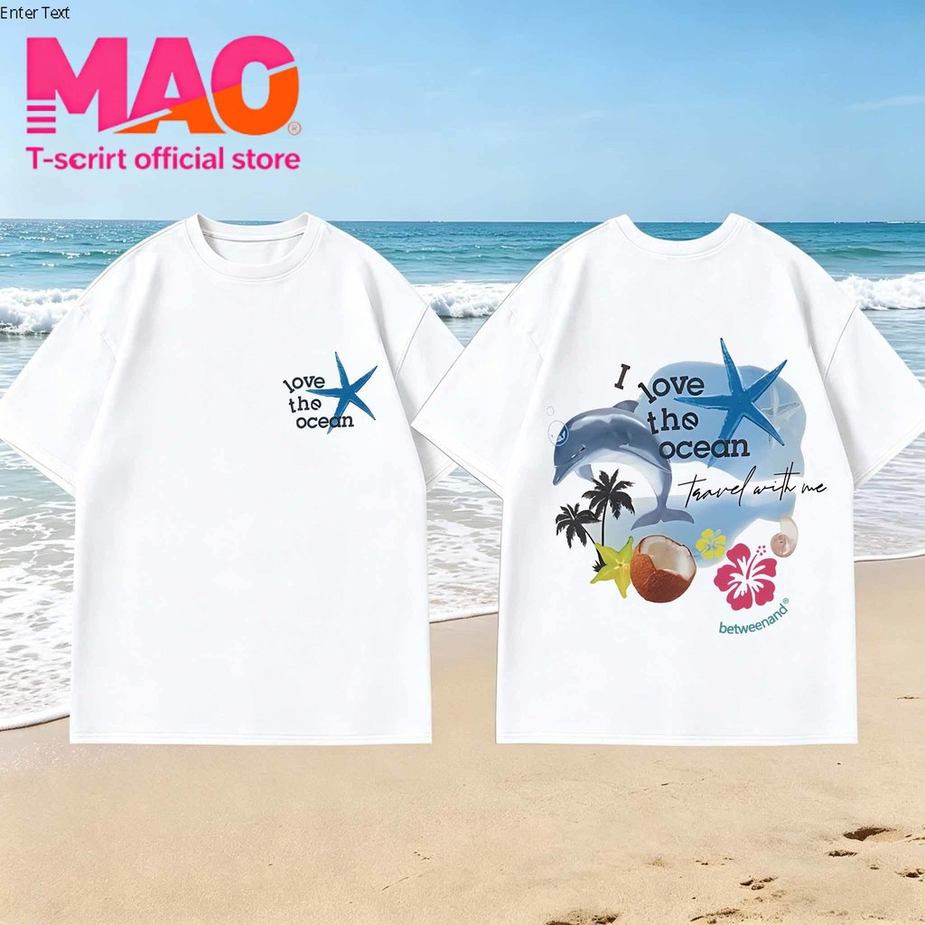 COD✅ (จัดส่งในกรุงเทพฯ) MAO Shop 🌴 เสื้อยืดพิมพ์ลายดีไซน์ฤดูร้อน สไตล์เกาหลี Y2K ผ้านุ่มละมุน#TX01