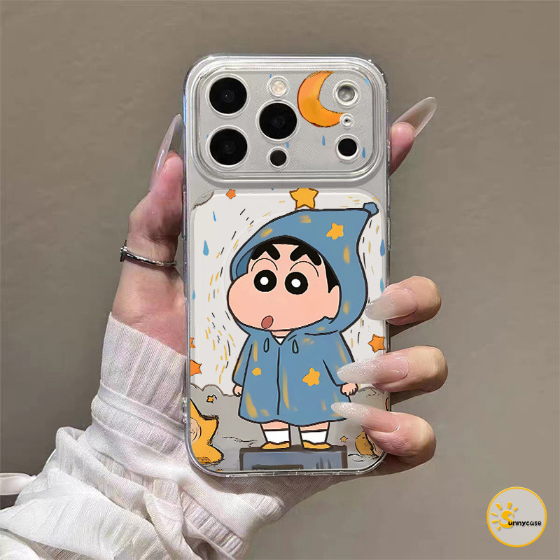 ใช้ได้กับ iPhone 15 16 11 12 14 13 17 Pro Max 14 15 16 plus 12 14 16 17 15 pro Air ซอฟต์เชลล์ลายการ์ตูนชินจัง