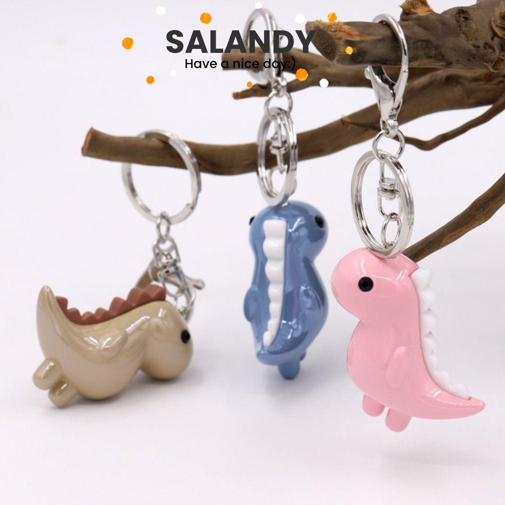 พวงกุญแจไดโนเสาร์ SALAND,การ์ตูนแฟชั่นสัตว์จี้พวงกุญแจ, Kawaii Creative อะคริลิคกระเป๋าแขวนตกแต่งกระเป๋าอุปกรณ์เสริม