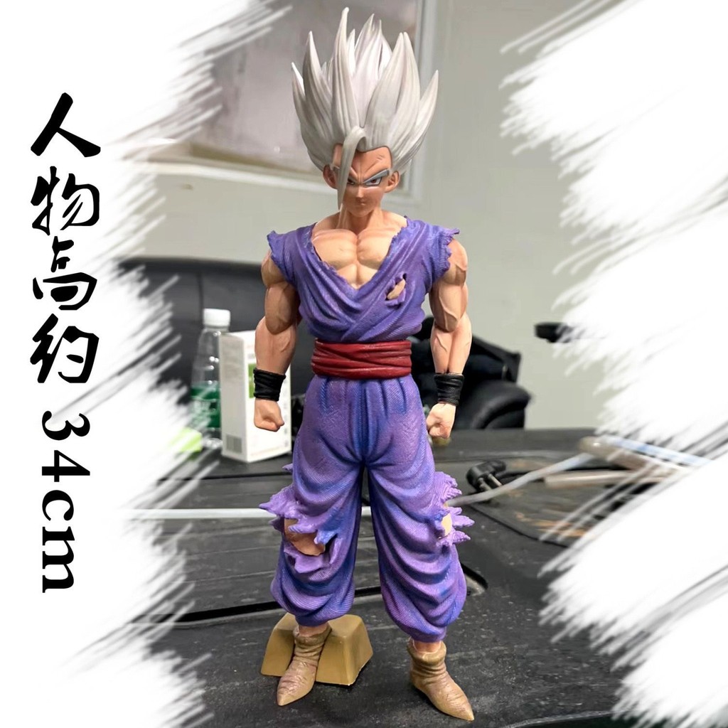 Dragon Ball SKY Beast Gohan Superhero Awakening ผมสีขาว White God Gohan รูปตกแต่งรูปปั้น