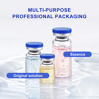 10/20PCS Sealed Vials ขวดแก้วโปร่งใส 3/5/7/10ml พร้อมกล่องเก็บโปร่งใส