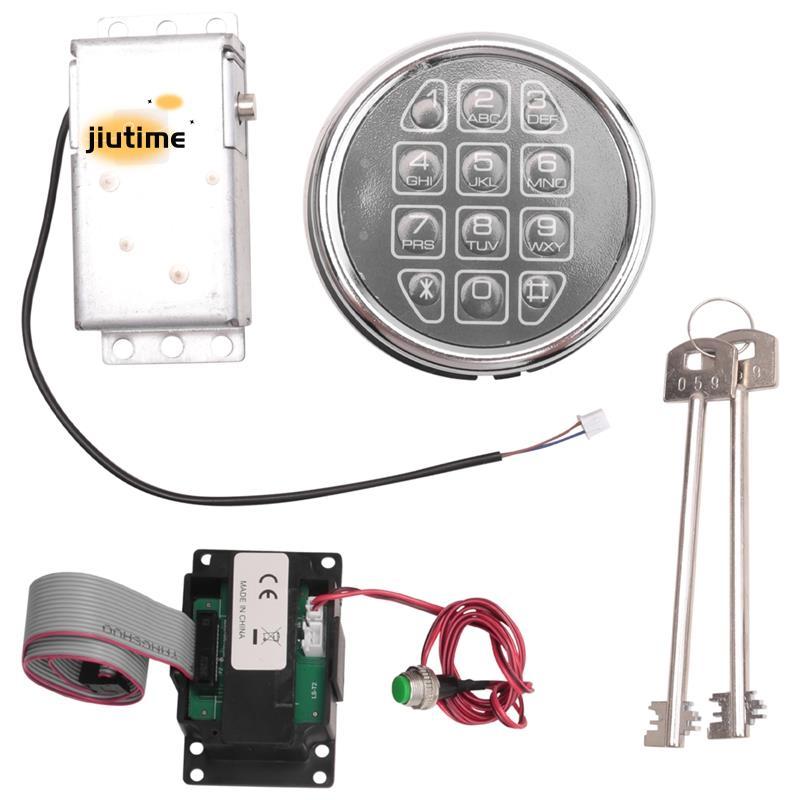 Safe Lock Electronic Digital Safe Lock Replacement Solenoid W/ 2 Key