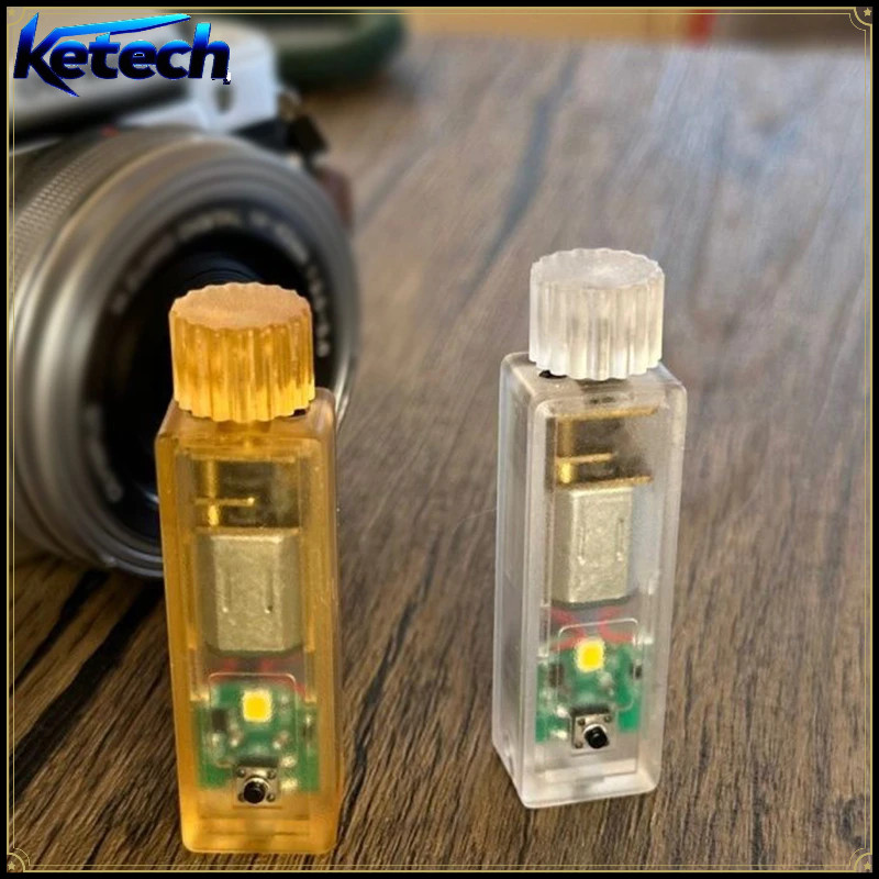 Hand Crank Self-Powered โคมไฟ EDC Fidget ของเล่น,แบบพกพา Decompression Light สําหรับความเครียดบรรเทาและกลางแจ้ง