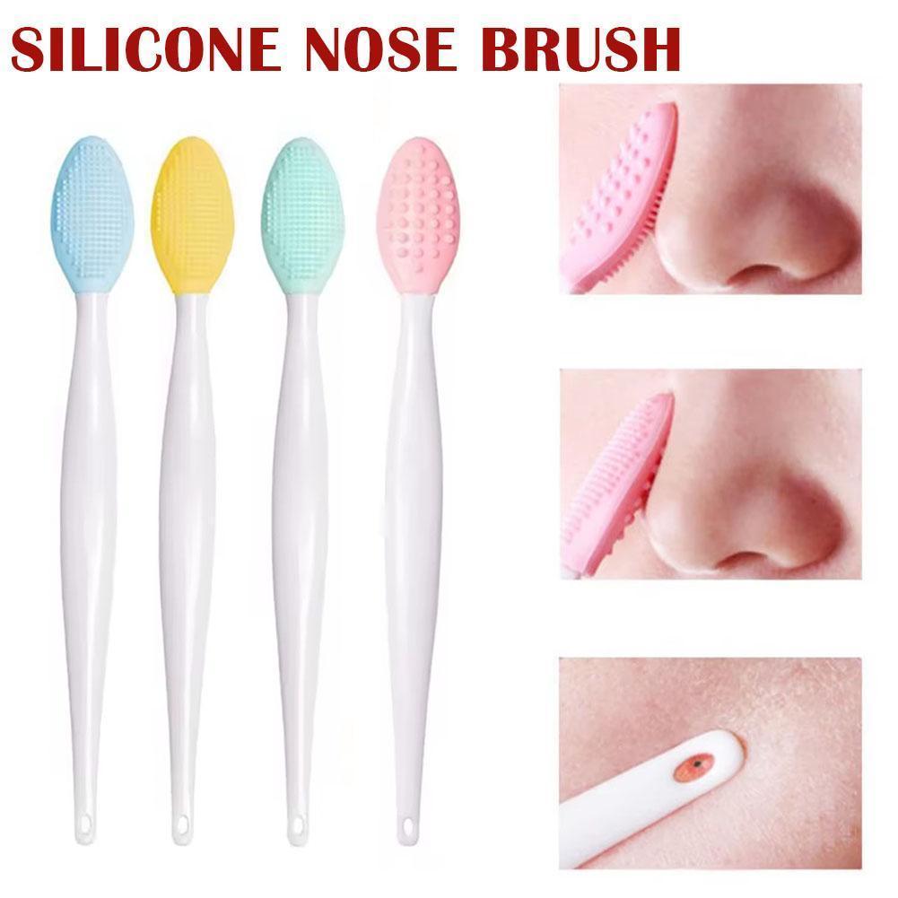 ซิลิโคนอ่อนนุ่มทําความสะอาดจมูกบนใบหน้าแปรงล้าง Handhold Blackhead Face Brush M5i5 N7e6 S3o1