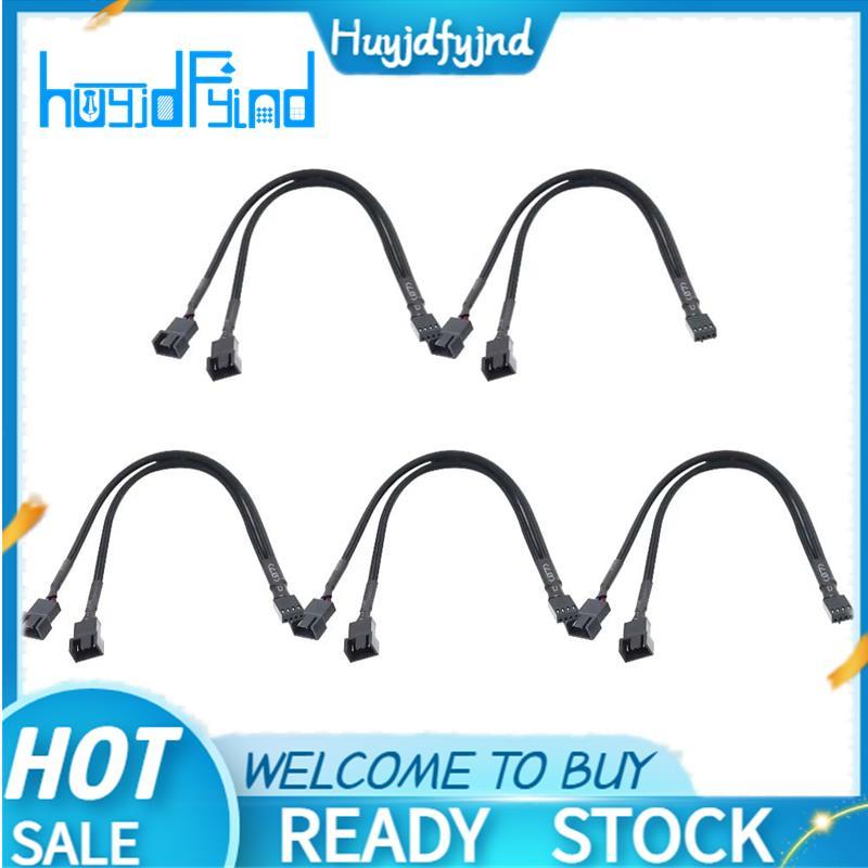 4-Pin PWM Fan Splitter Hub Cable สําหรับเมนบอร์ดและCPU PC Case Fan Extension Adapter Y Splitter Cabl