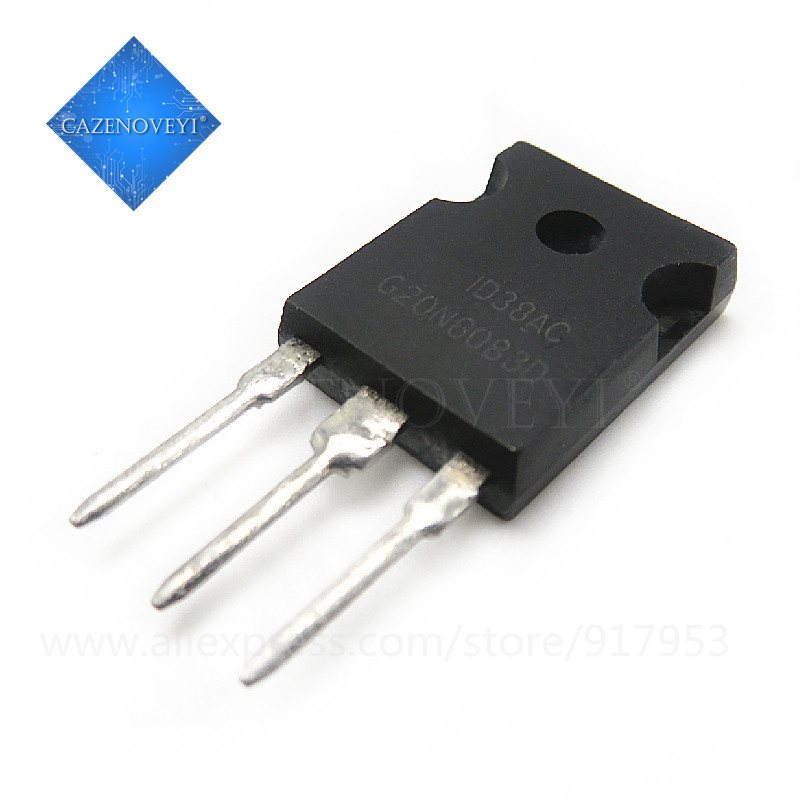 5 ชิ้น HGTG20N60B3D G20N60B3D 40A 600V 165W TO-247 ชิป
