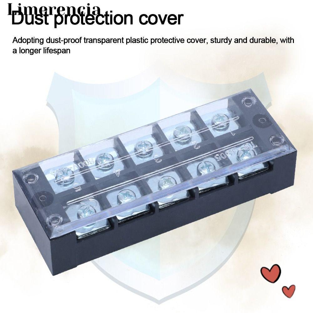 IFFINE Terminal Block,พร้อมสกรู Dual Row Strip Block Terminal, Electric Block Terminal Wire Connecto