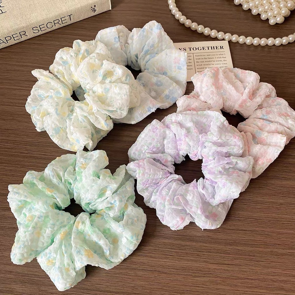 ยางรัดผม ขนาดเล็ก ลายดอกไม้ มาใหม่ พร้อมส่งจากไทย