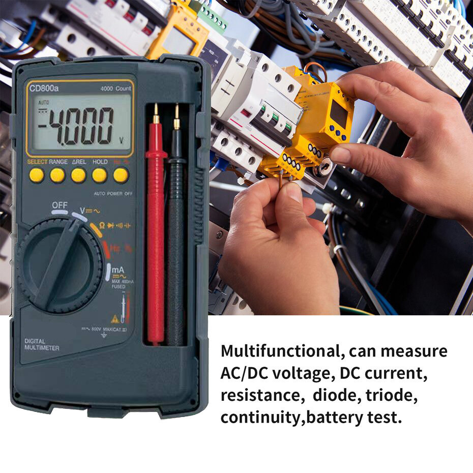 Sunwa CD800a มัลติมิเตอร์ดิจิตอลแท้ ระบบออโต้ วัดไฟ AC DC Digital Multimeter