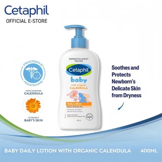Cetaphil Baby Calendula Lotion for Face & Body – For Sensitive, Dry & Newborn Skin (400ml)