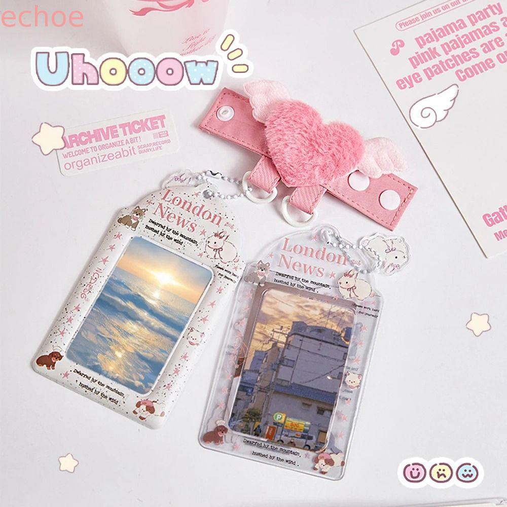 ECHOEDGE กระเป๋าแขวนหัวเข็มขัด, Heart Cloud Bag Extender Buckle, Funny Wing โปร่งใส Love Ita กระเป๋าหัวเข็มขัดของขวัญ