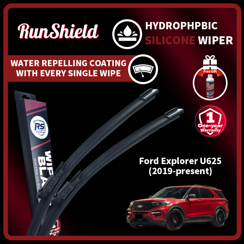 RunShield สําหรับ Ford Explorer U625 2019-ปัจจุบัน เคลือบไฮโดรโฟบิกซิลิโคนใบปัดน้ําฝนกระจกรถยนต์ Wip
