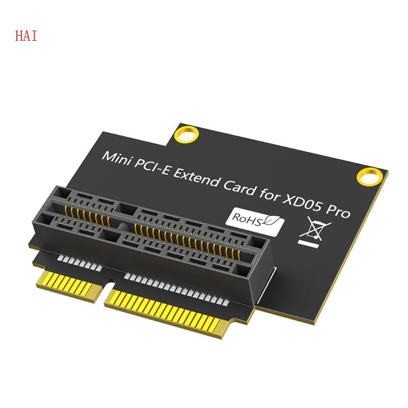 HAI การ์ดขยายเสียงสําหรับ XD05 Mini PCIE Slot อะแดปเตอร์มุมขวา Board