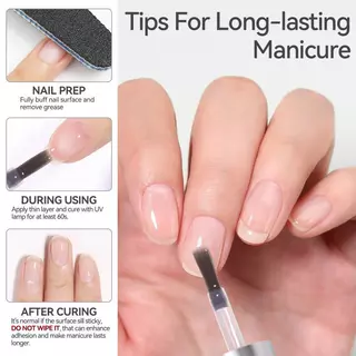 【Local】BORN PRETTY Strong Base Gel Polish Super Top Coat ติดทนนาน Soak Off เจลเคลือบเงาเล็บ 15ml