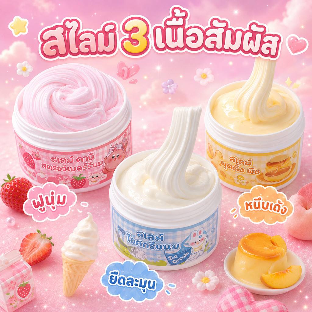 [ส่งจากไทย] สไลม์เนยสดจาก 2026 EMMA studio เนื้อแน่นหนึบ 350กรัม