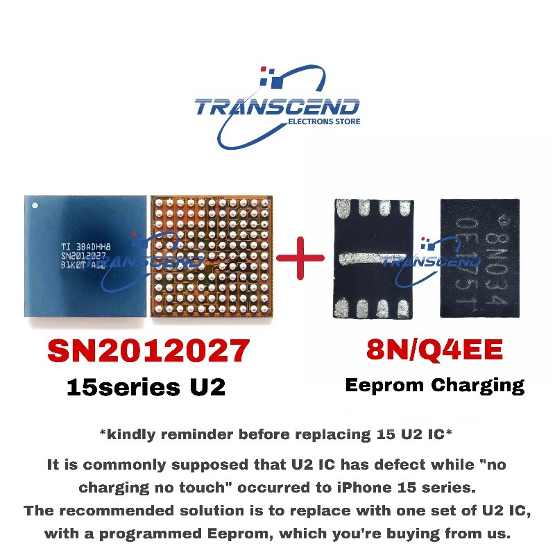2-8ชุด/ล็อต USB Tristar U2 SN2012027 + 8N Q4EE การเขียนโปรแกรม Eeprom เสร็จสําหรับ 15 16 PRO MAX 15 
