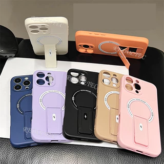 เคส VIVO V50 5G ใหม่แฟชั่นแม่เหล็กที่มองไม่เห็น Kickstand เคสโทรศัพท์ VIVOV50 Matte Soft Cover รองรับการชาร์จไร้สาย Anti-Drop Anti-Fingerprint ปลอก