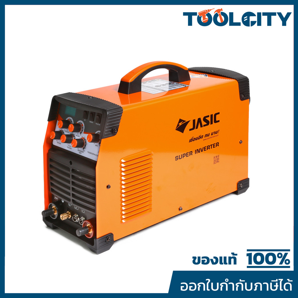 JASIC เครื่องเชื่อม TIG/MMA 200/160 แอมป์ รุ่น TIG200PACDC(E20101) ระบบ AC/DC แรงดันไฟ 1 เฟส 220 โวล