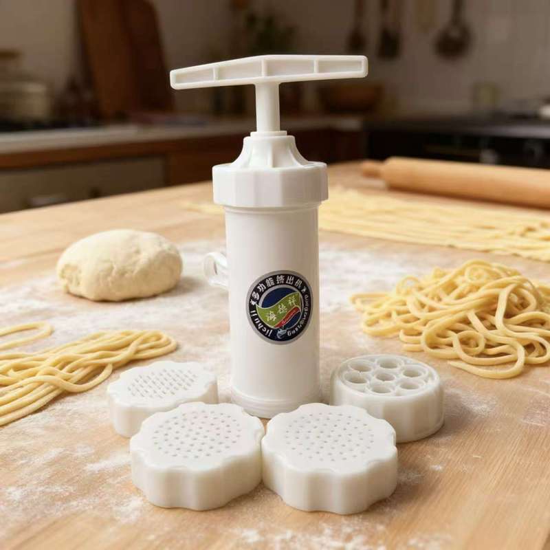 压面机家用面条机手动多功能加厚塑料手拧莜面窝窝小型面条河捞机202605025 Manual Household Noodle Maker, Multifunctional Thickened Pla
