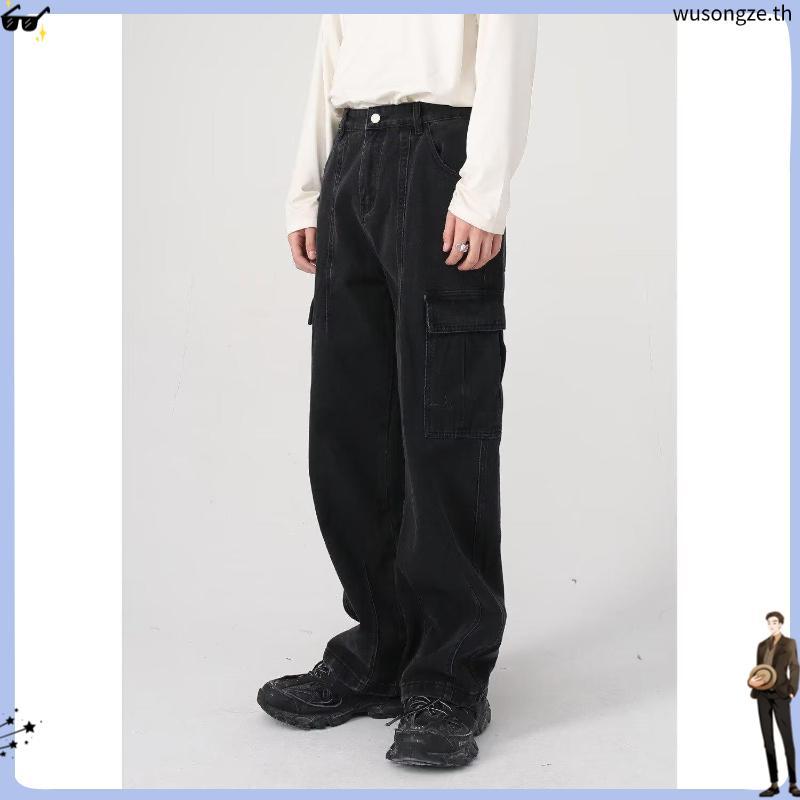BARON Retro Workwear Jeans กางเกงยีนส์ทรงคาร์โก้สไตล์อเมริกันย้อนยุค
