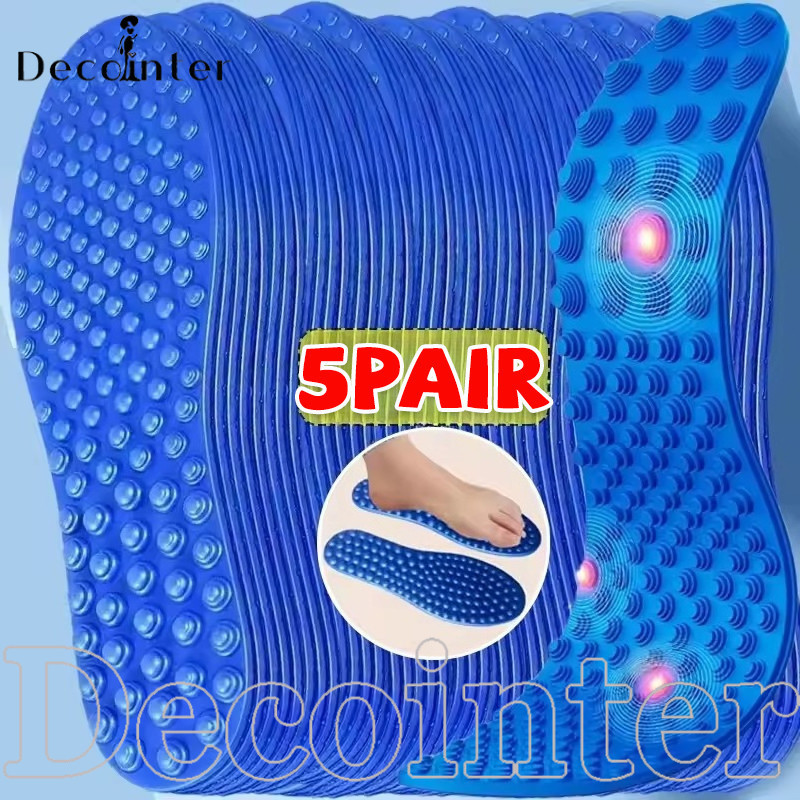 [Pretty Style] Blue 5D Foot Health Insoles - แผ่นรองรองเท้าที่มีความยืดหยุ่นสบาย - Fit Different Foo