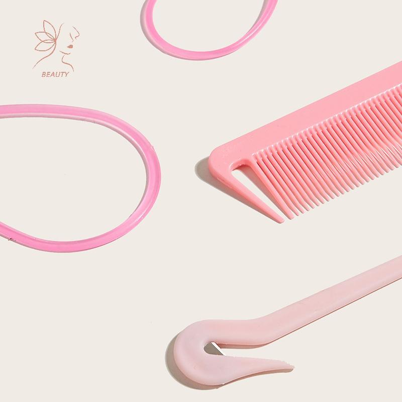 [maybeauty] 4 ชิ้น/เซ็ต French Braid เครื่องมือห่วงยืดหยุ่นผม Remover เครื่องตัด Rat Tailb โลหะ Pin หาง Braidingbs สําหรับผมจัดแต่งทรงผม {TH}