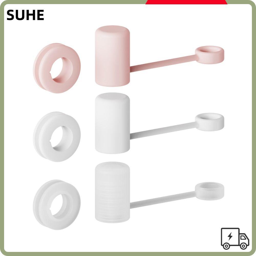 SUHE Bow Straw Cover Cap, Leak-Proof Dust Proof Plugs Protector ซิลิโคนฟางเคล็ดลับฝาครอบ, Splash Proof นํากลับมาใช้ใหม่ได้ทนทานดื่มฟางฝาปิดสําหรับ Yeti/ถ้วย 40oz/ 30oz
